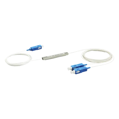 Divisor Óptico PLC / 1x2 / SC/UPC / Longitud de Onda 1260-1650 nm / Pérdida de Inserción ≤3.9 dB / G.657A