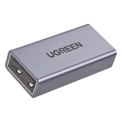 Adaptador USB-A Hembra a USB-A Hembra / USB 3.0 / Velocidades de Transferencia de Datos de Hasta 5 Gbps / Carcasa de Aluminio / Compacto y Portátil / Plug & Play / Compatible con Versiones Anteriores