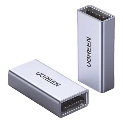 Adaptador USB-A Hembra a USB-A Hembra / USB 3.0 / Velocidades de Transferencia de Datos de Hasta 5 Gbps / Carcasa de Aluminio / Compacto y Portátil / Plug & Play / Compatible con Versiones Anteriores