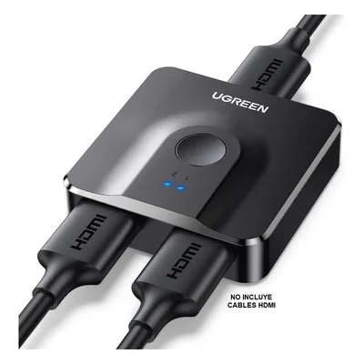 Switch HDMI Bidireccional / 4K 60Hz / HDR / 3D / Dolby Atmos / Metal / Sin Alimentación Externa