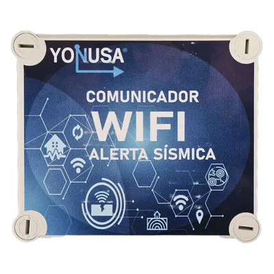 Comunicador WiFi para Alerta Sísmica / 2.4 GHz / 802.11 b/g/n / 2 Salidas de Contacto Seco / 12 VCD
