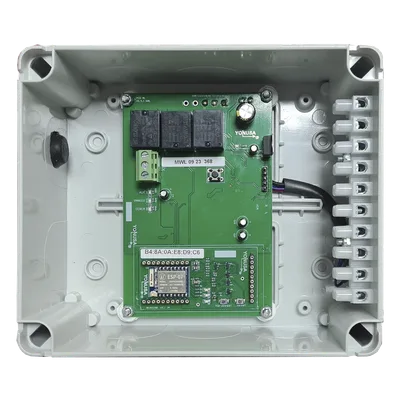 Comunicador WiFi para Alerta Sísmica / 2.4 GHz / 802.11 b/g/n / 2 Salidas de Contacto Seco / 12 VCD