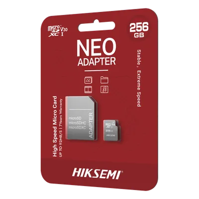 Memoria microSDXC / 256 GB / Clase 10 / Lectura 92 MB/s / Escritura 50 MB/s / NAND TLC / Resistente Agua y Golpes / Adaptador SD Incluido