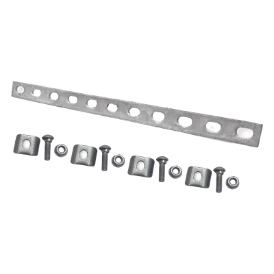 Kit de Unión para Charolas / 13 Piezas / Acabado Galvanizado por Inmersión en Caliente / Bimetálico / Uso Exterior y Zonas Húmedas / Instalación con Llave de 10 mm