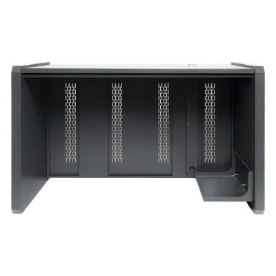 Escritorio de Monitoreo Profesional / 1300 x 750 x 800 mm / Metal de Alta Resistencia / Tapas Retirables / 100 kg / Gris Oxford