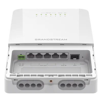 Switch PoE Administrable para Exteriores / 6 Puertos / 5 GE + 1 SFP / IP66 / PoE Integrado / Gestión Remota