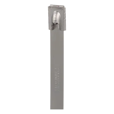Brida de Acero Inoxidable / 362mm (14.2 ft) largo / 7.9mm ancho / Rango 12.7-102mm / Paquete 50pz