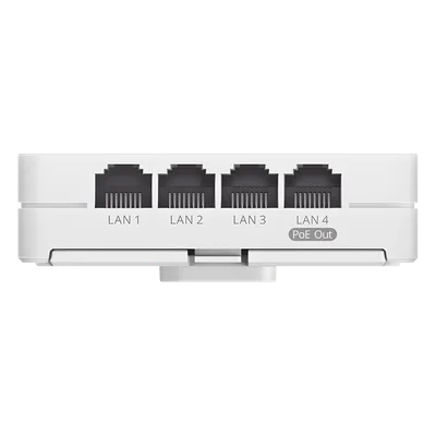 Access Point Wi-Fi 7 de Pared / BE3600 / 512 Usuarios / 1 Puerto 2.5G WAN PoE In + 3 LAN Gigabit + PoE Out / 802.11be / Gestión Cloud