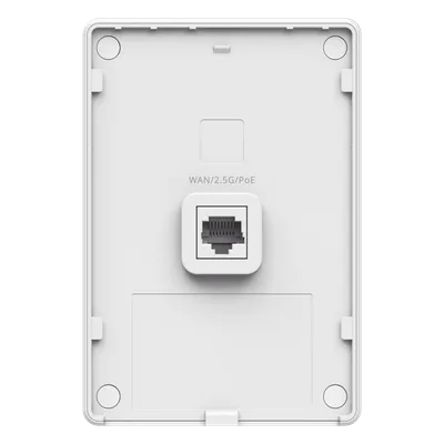 Access Point Wi-Fi 7 de Pared / BE3600 / 512 Usuarios / 1 Puerto 2.5G WAN PoE In + 3 LAN Gigabit + PoE Out / 802.11be / Gestión Cloud