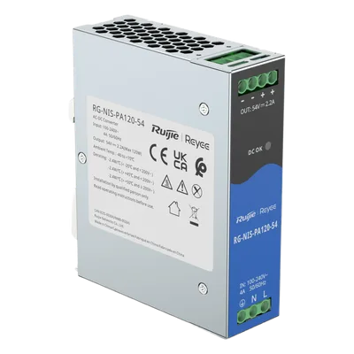 Fuente de Alimentación AC/DC / 120W / DIN-Rail / Entrada Universal / Protección Integrada