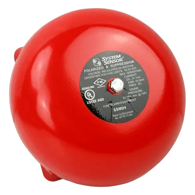 Campana de Notificación para Alarma de Incendio / 10 in (25.40 cm) / 81 dB / 24 VCD / Diseño Polarizado / Pre-cableada