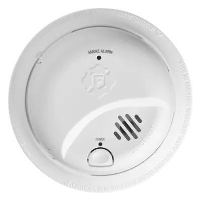 Detector de Humo Autónomo / Tecnología Ionización / Alarma 85 dB / Botón Prueba y Silencio / Diseño Compacto