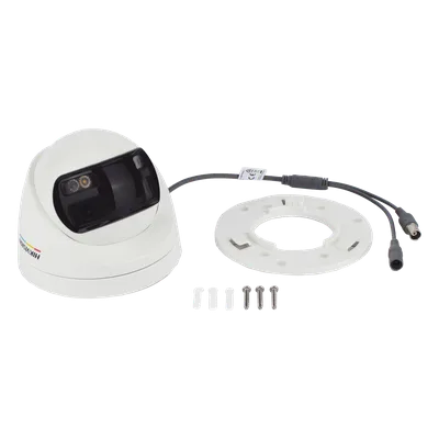 Cámara Turret TURBOHD / 3K 5 Megapixel / Visión 180° / Dual Light 40 m (131.2 ft) / Micrófono Integrado / IP67