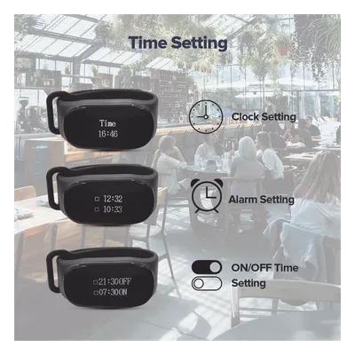 Reloj Buscador IP / IPX7 / Pantalla OLED / 80-100 m (262.5-328.1 ft) Alcance / 48 Horas Standby / 10 Mensajes / 7 Idiomas / 180 mAh