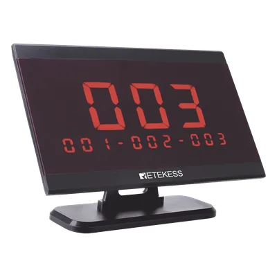 Pantalla receptora inalámbrica / 433.92 MHz / 100-200 m / 999 transmisores / 9 áreas / 328-656 pies