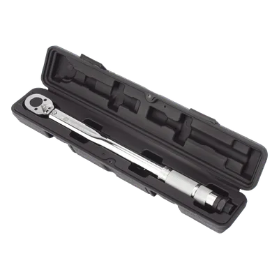 Torquímetro Ajustable con Matraca / Rango 19-110 Nm / Cuadro 3/8" / Acero 40Cr Anticorrosión / Sistema de Seguridad