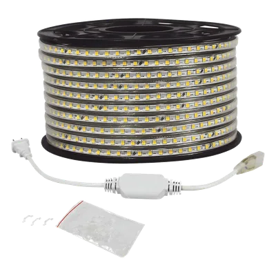 Manguera LED / 50 m (164 ft) / Blanco Cálido 2700K / IP65 / 120° / Cortable cada 100 cm / 45-110V CD