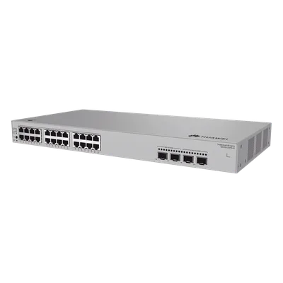 Switch Administrable Capa 2 / 24 Puertos PoE+ Gigabit / 2 SFP 2.5 Gbps + 2 SFP+ 10 Gbps / PoE Perpetuo 400 W / 98 Gbps / 73 Mpps / 3.71 kg / 442 x 220 x 43.6 mm (17.4 x 8.7 x 1.7 in)