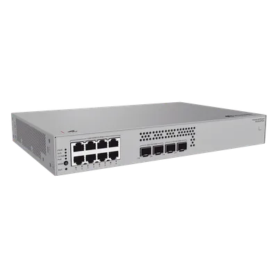 Switch Administrable Capa 2 / 8 Puertos PoE+ Gigabit / 2 SFP 1G + 2 SFP+ 10G / PoE Perpetuo / 128 W / 66 Gbps / 49 Mpps / Sin Ventilador / 3.43 kg / 1.52 ft x 1.05 ft x 0.69 ft