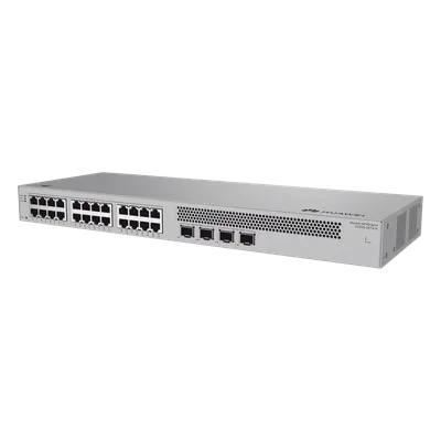 Switch Capa 2 Administrable / 24 Puertos Gigabit / 4 Puertos SFP+ 10GE / Capacidad 98 Gbps / Tasa Reenvío 73 Mpps / Gestión Web, App y Nube