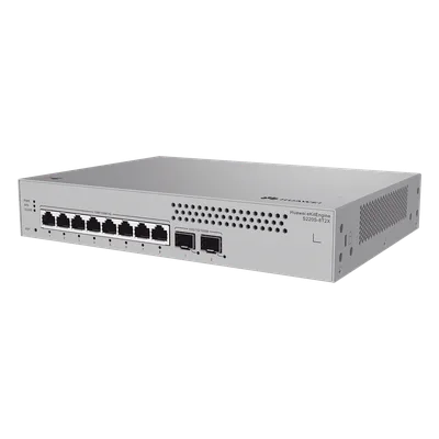 Switch Capa 2 Administrable / 8 Puertos Gigabit / 2 Puertos 10GE SFP Uplink / ERPS / IGMP Snooping / DHCP Snooping / Gestión en Nube Gratuita