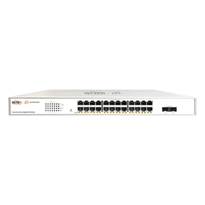 Switch Administrable PoE / 24 Puertos Gigabit PoE af/at / 2 x SFP Gigabit / 52 Gbps / Presupuesto PoE 370 W / Administración Cloud