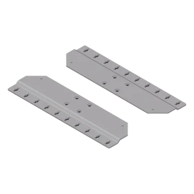 Soporte de Montaje en Pared / Aluminio / RAL 7035 / Espesor 2.5 mm / Sin Perforación de Gabinete