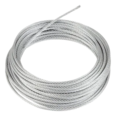 Retenida de Acero Galvanizado / 1/8" / 7 Hilos Trenzados / Carga 600 kg / 50 m (164 ft)