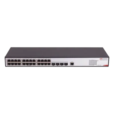 Switch Administrable / 24 Puertos RJ45 Gigabit / 4 Puertos SFP 10G / 216 Gbps / 1.44 ft × 0.52 ft × 0.14 ft
