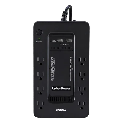 UPS Standby / 650 VA / 390 W / 8 Tomas NEMA 5-15R / 3 Tomas ECO / Protección 526 J / LCD Multifunción