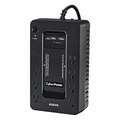 UPS Standby / 650 VA / 390 W / 8 Tomas NEMA 5-15R / 3 Tomas ECO / Protección 526 J / LCD Multifunción