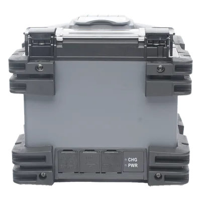 Fusionadora de Fibra Óptica / Alineación por Núcleo / 6 Motores / Empalme 7 s / Pantalla Táctil 5 Pulgadas / 200 Empalmes por Carga