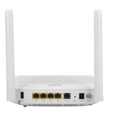 ONU GPON WiFi 6 / 4 Puertos Gigabit / 1 POTS / 2 USB / 2 Antenas 5 dBi / SC/UPC