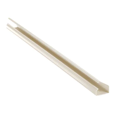 Canaleta de PVC Rígida / 38.4 x 24 mm / 2438 mm (8 ft) de Largo / UL94V-0 / Adhesiva Sin Herramientas / 13 Cables Cat6