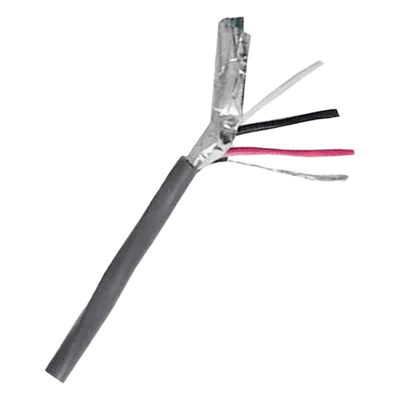 Cable Multiconductor CMR Shielded / 3C/18 AWG / Blindaje Maylar Aluminizado + Dren / Cubierta PVC Riser Antiflama / 300V / 105°C / UL 444 y UL 1666 / Control de Acceso y Comunicaciones