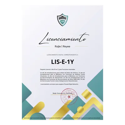 Licencia Anual / 5 Funciones Avanzadas / Firewall Z5100 / Antivirus / Ciberamenazas / IPS / Reconocimiento Apps y URL