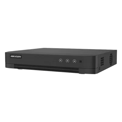DVR Pentahíbrido / 8 Canales TurboHD + 2 Canales IP / 2 Megapixel (1080p) Lite / AcuSense Lite / Audio Bidireccional por Coaxitron / H.265+ / 1 Bahía HDD 4 TB / Salida HDMI y VGA Full HD