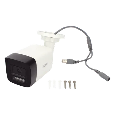 Cámara Bala TURBOHD / 2 Megapixel / Dual Light 30 m (98.4 ft) IR + 20 m (65.6 ft) Luz Blanca / Audio Bidireccional / IP67 / Metal