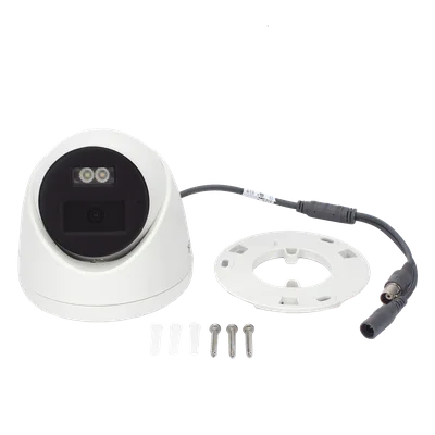 Cámara Turret TURBOHD / 2 Megapixel / Dual Light 40 m (131.2 ft) / Audio Bidireccional / ColorVu / IP67 / dWDR