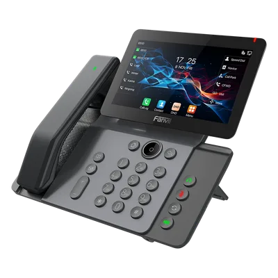 Teléfono IP Ejecutivo / 20 Líneas SIP / Pantalla Táctil IPS 7" / Wi-Fi 6 / Bluetooth 5.4 / Handset Inalámbrico / PoE / Gigabit Dual Ethernet