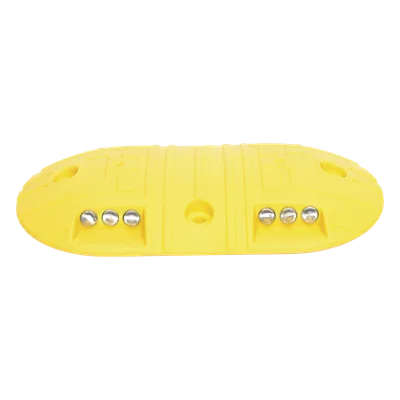 Boya Vial / Plástico Duradero / 20 Toneladas / LED Reflejantes / 4 Orificios / 8.7 x 4.7 x 1 pulgadas