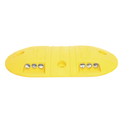 Boya Vial / Plástico Duradero / 20 Toneladas / LED Reflejantes / 4 Orificios / 8.7 x 4.7 x 1 pulgadas
