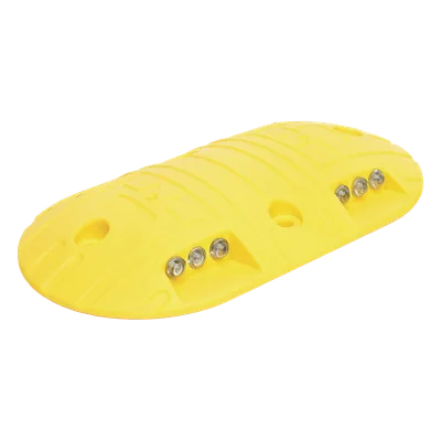 Boya Vial / Plástico Duradero / 20 Toneladas / LED Reflejantes / 4 Orificios / 8.7 x 4.7 x 1 pulgadas
