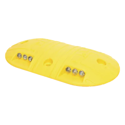 Boya Vial / Plástico Duradero / 20 Toneladas / LED Reflejantes / 4 Orificios / 8.7 x 4.7 x 1 pulgadas