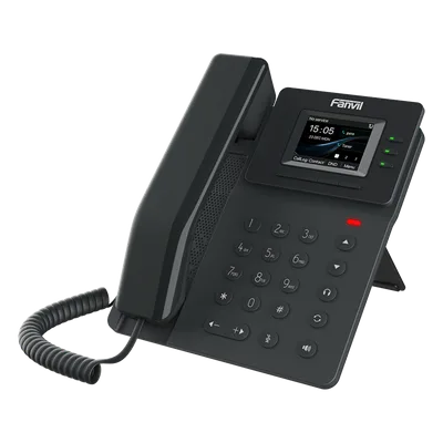 Teléfono IP Empresarial / 4 Líneas SIP / Pantalla LCD 2.4 Pulgadas Color / Conferencia 6 Vías / PoE 802.3af / Audio HD Opus