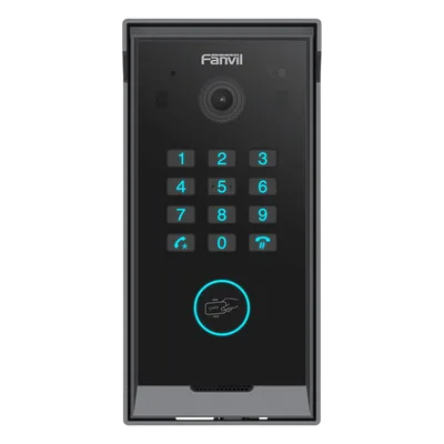 Videoportero IP SIP / Cámara HD 2 MP / IR Nocturno / IP65 e IK07 / Teclado Numérico / BLE y Tarjeta IC / 10,000 Tarjetas / SIP 2.0 y ONVIF