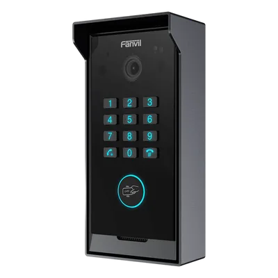 Videoportero IP SIP / Cámara HD 2 MP / IR Nocturno / IP65 e IK07 / Teclado Numérico / BLE y Tarjeta IC / 10,000 Tarjetas / SIP 2.0 y ONVIF