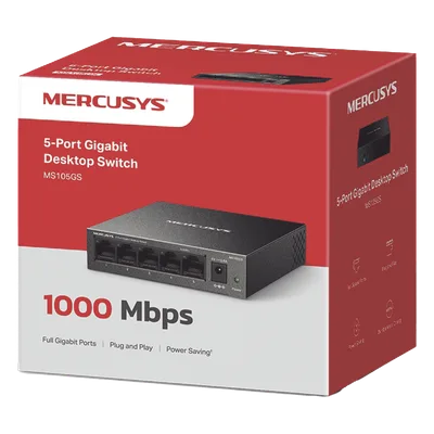 Switch No Administrable / 8 Puertos Gigabit / 16 Gbps / Carcasa Metálica / Sin Ventilador / Plug and Play