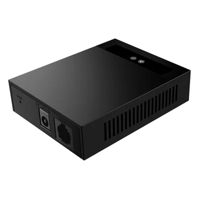 Convertidor 2 Hilos a Ethernet / Salida PoE 802.3af/at / Alcance 300 m (984.3 ft) / Entrada 100V~240V / Reutiliza PSTN/AWG