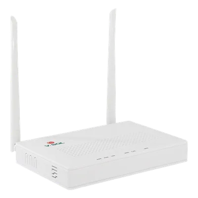 ONU Dual G/EPON / Wi-Fi 2.4 GHz / 4 Puertos LAN Gigabit / 2 Antenas 5 dBi / Gestión Remota / Consumo 10W
